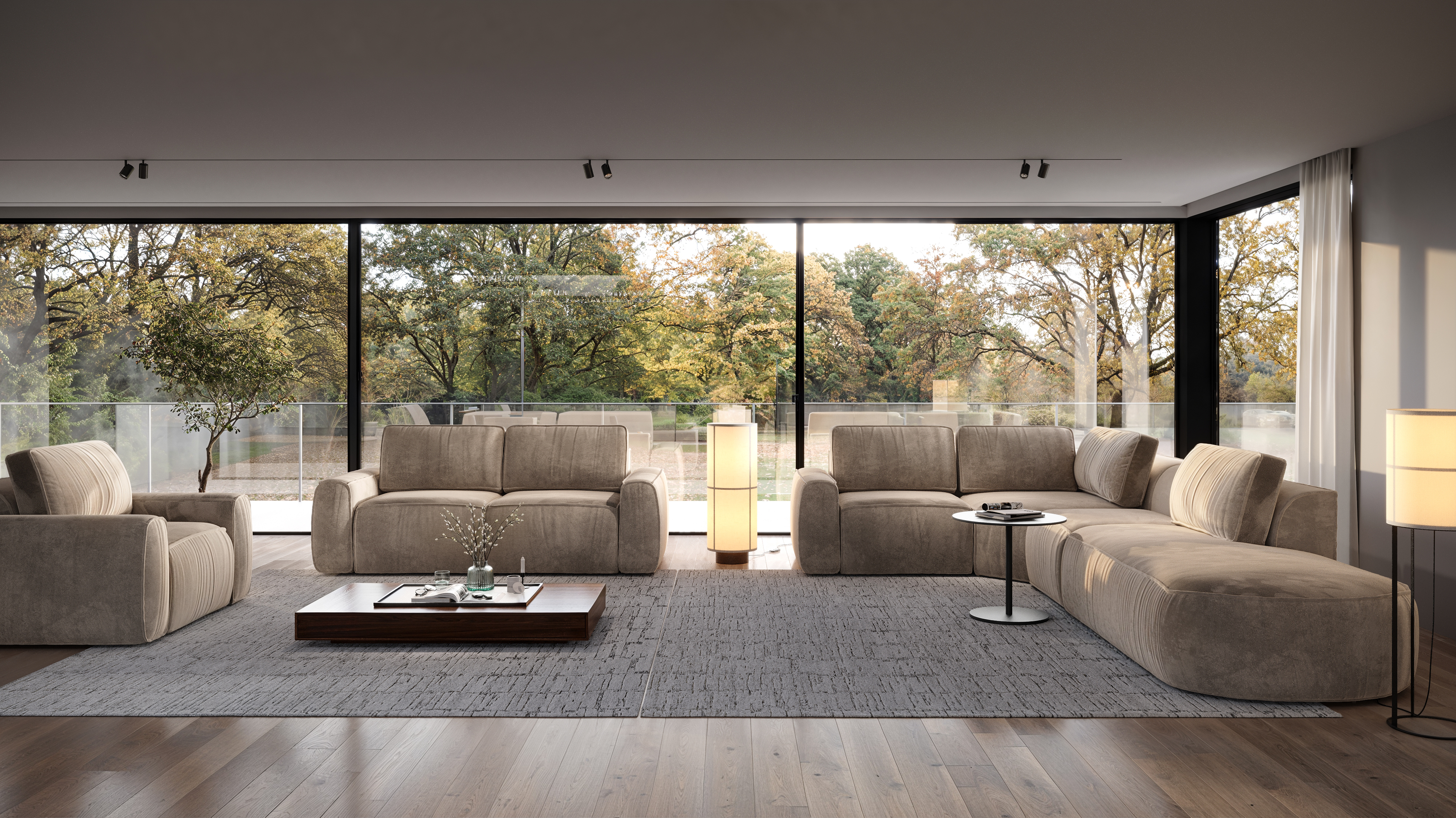 Zestaw mebli wypoczynkowych do salonu Desire Furniture